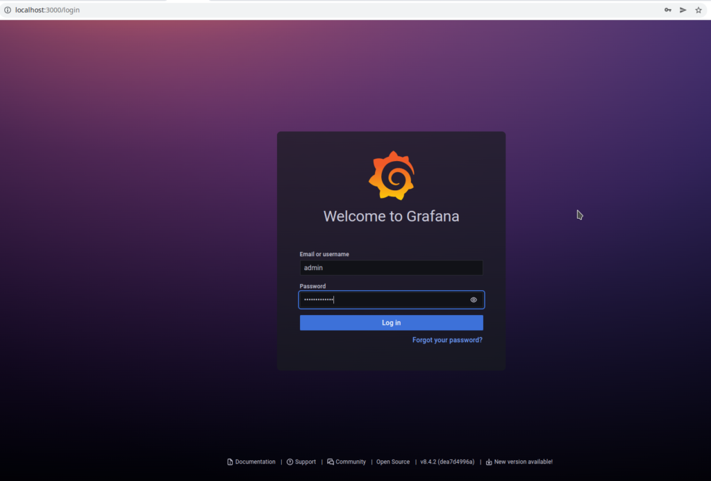 GrafanaLogin-1024x693 Setup Kubernetes cluster monitoring the easy way